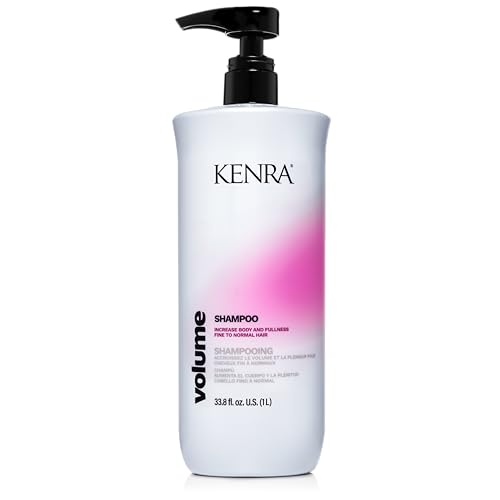 Kenra Professional Volume Shampoo | Creates Body, Bounce & Fullness | Increases Volume up to 45% | Adds Shine | Color Safe | Fine To Normal Hair | 33.8 fl. oz.