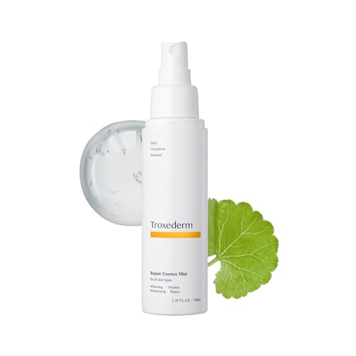 TROXEDERM Repair Essence Toner Mist – Korean Hydrating & Cooling Face Mist with Niacinamide, Troxerutin & Centella Asiatica, Lightweight Facial Spray for Daily Skincare & Barrier Care, 3.38 Fl.oz