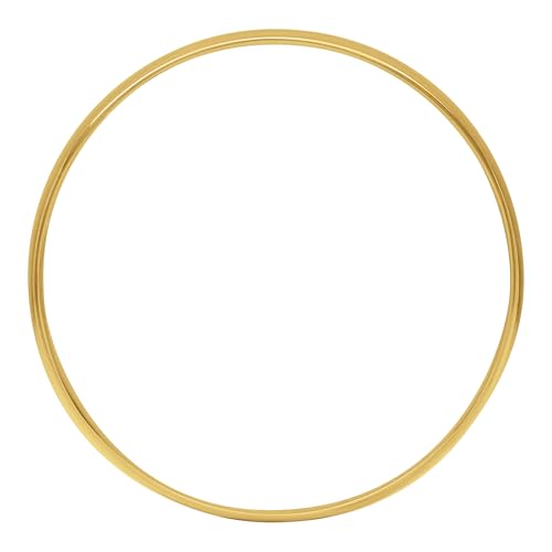 Brilliant Expressions 4MM Solid Gold Men's Wedding Band - Lightweight Wedding Ring for Men; 10K Yellow Gold Jewelry; Plain Mens Wedding Band; Comfortable Classic Gold Rings for Men, Size 6