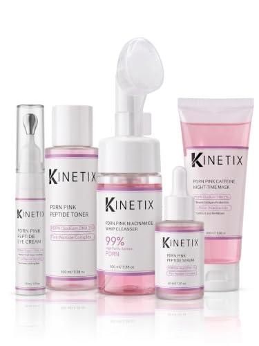 PDRN Korean Skincare Set - 5-Piece Beauty Routine for Glass Skin - Includes PDRN Serum, Peptide Toner, Face Wash, Eye Cream & Caffeine Mask - Revitalizing Anti-Aging Kit for Glowing, Firm Skin
