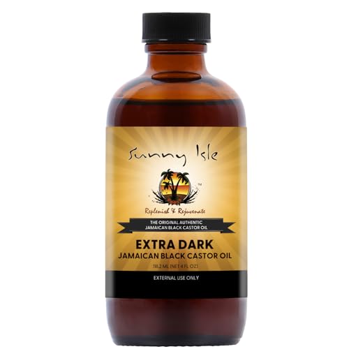 Sunny Isle Extra Dark Jamaican Black Castor Oil 4oz, Richer Thicker JBCO