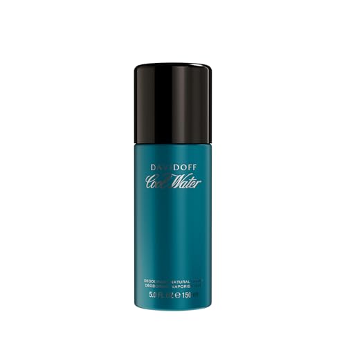 Davidoff Cool Water Deodorant Spray – Fougere Aromatic Cologne for Men – With Notes of Mint, Lavender & Amber – Long-Lasting Fragrance