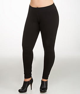 HUE womens Cotton Ultra With Wide Waistband, Assorted leggings pants, Black, Medium US