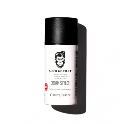 Slick Gorilla Hair Styling Cream for Men, Medium Hold, 3.38 Fl Oz