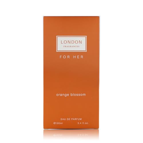 Fine Perfumery London Fragrances - Orange Blossom - Womens Perfume - Floral, Citrus Fragrances - Eau de Parfum - Musk, Rose Perfume for Women - 3.4 oz