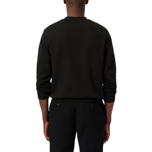 Lacoste Men's Classic Fit Fleece Sweatshirt, Black, Large