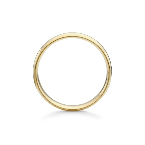 Oxford Ivy Wedding Band Solid 10K Yellow Gold 5mm Comfort Ring, Size 10