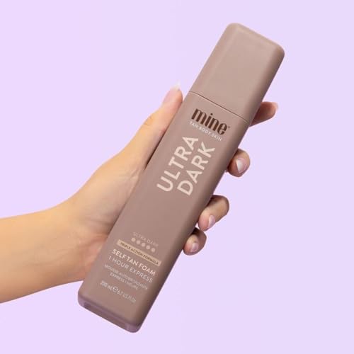 MineTan Ultra Dark Self Tanning Foam | Bronze Collection - Best Fake Tanner Mousse for a Deep Instant Bronzing Glow, 1 Hour Express, Face & Body, Ultra Hydrating Formula, Coconut Scented, 6.7 Fl Oz