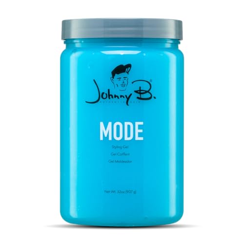 JOHNNY B. Mode Professional Hair Styling Gel, Long Lasting, Alcohol-free, No-flake formula