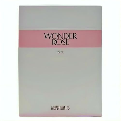 Zara Wonder Rose for Women Fruity Floral Perfume with Peach Red Berries Jasmine and Coconut Vanilla Cream Eau de Toilette 30ml (1.0 fl. oz.)