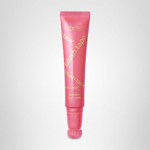 tarte blush tape satin liquid blush – Blendable Buildable Makeup with Mineral Pigments, Mango & Shea Butters for Lightweight Hydrating Smooth Finish, Vegan & Cruelty-Free, full size, coral pink