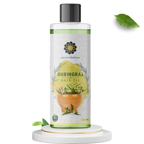 AYURVEDASHREE Hair Oil 6.76 fl oz., with Bhringraj, Amla Extract, Kalonji, Seasme, Avacado, Walnut, Thyme, Jajoba , Grape Seed & Coconut Oil 200 ml