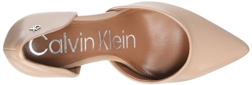 Calvin Klein Women's Gloria Pump, Barely Nude Patent, 6