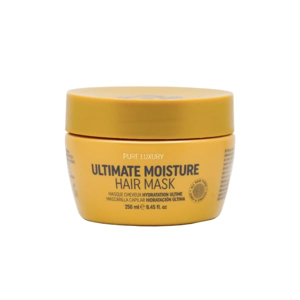 RICH Pure Luxury Ultimate Moisture Hair Mask for Dry & Damaged Hair - Deep Conditioning & Moisturizing Hair Repair Treatment - Marula Oil & Cherry Blossom - 8.45 oz