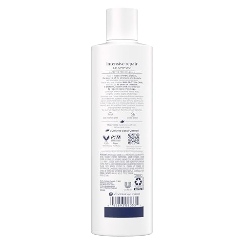 Dove Shampoo Intensive Repair for Damaged Hair with Bio-Protein Care Technology and Amino Serum 12 Fl Oz