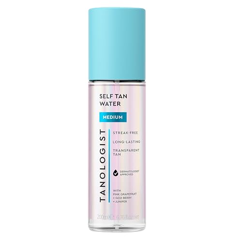 Tanologist Medium Self Tan Water, Clear Tanning Mist, 6.76 Fl Oz