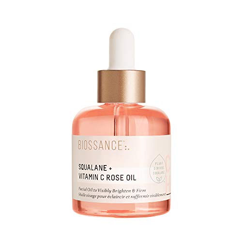 BIOSSANCE Squalane + Vitamin C Rose Advanced Facial Oil - Hydrating - 1oz