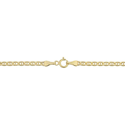 Womens Mariner Link Chain Necklace - 10k Yellow Gold Mariner Chain Necklace