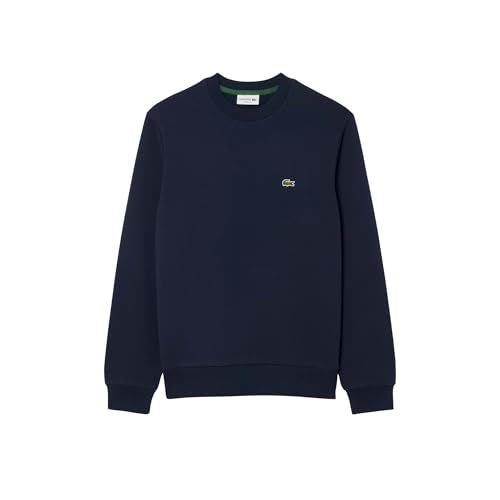 Lacoste Men's Classic Fit Fleece Sweatshirt, Navy Blue, Large