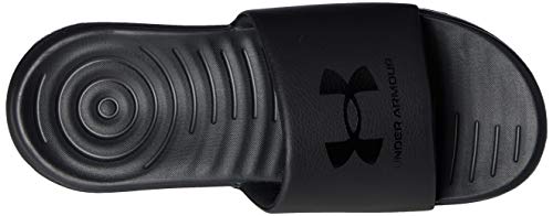 Under Armour Men's Ansa Fixed Strap Slide Sandal, Black (003)/Black, 10