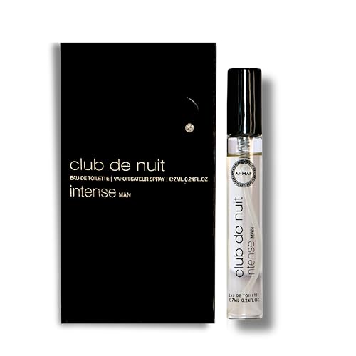 Armaf Club De Nuit Intense – Fruity, Floral, Woody, Amber – Eau de Toilette Vial Spray for Men, 0.24 oz / 7 ml