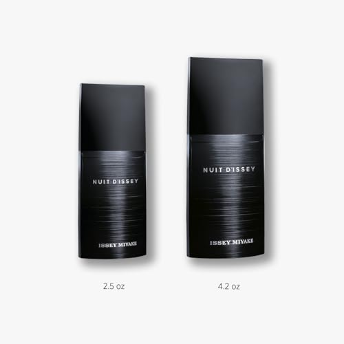 Issey Miyake Nuit d'Issey Eau de Toilette - Fragrance for Men - Leathery, Woody, Fresh - With Notes of Bergamot, Leather Accord, Vetiver Essence, Patchouli & Dark Woods Accord - 4.2 oz