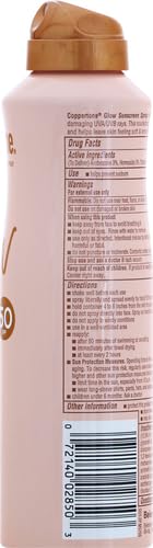 Coppertone Glow Shimmering Sunscreen Spray SPF 50, 5 OZ