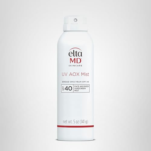 EltaMD UV AOX Mist 100% Mineral Sunscreen Spray, SPF 40, 5 oz