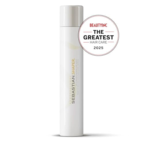 Sebastian Professional Shaper Mini Hairspray, 50 VOC% | Flexible to Medium Hold | Brushable with Control | Travel Size, 1.5 oz