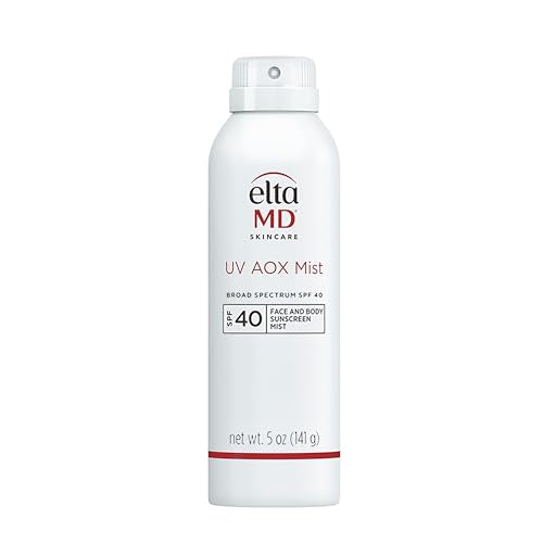 EltaMD UV AOX Mist 100% Mineral Sunscreen Spray, SPF 40, 5 oz