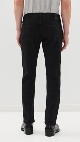 PAIGE Men's Federal Transcend Slim Straight Jeans, Black Shadow, 36
