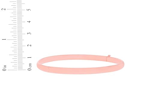 Floreo 14k Rose Gold 5mm Polished Bangle Bracelet 7 Inch