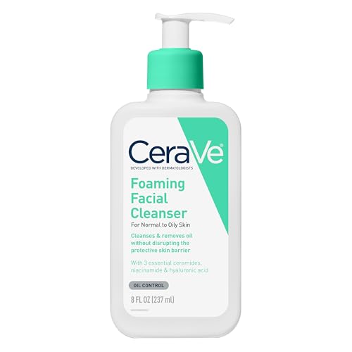 CeraVe Foaming Facial Cleanser, Face Wash for Oily Skin, 8fl oz