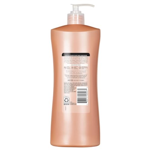 Suave Keratin Infusion Color Care Conditioner for Color-Treated Hair, Anti Fade + 48HR Frizz Control, Smooths & Boosts Shine, 28 FL OZ Pump, 4 Count