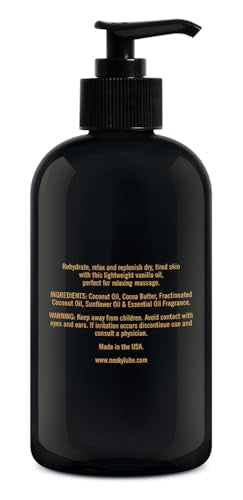 Nooky Vanilla Massage Oil with Fractionated Coconut Oil.16 Ounce