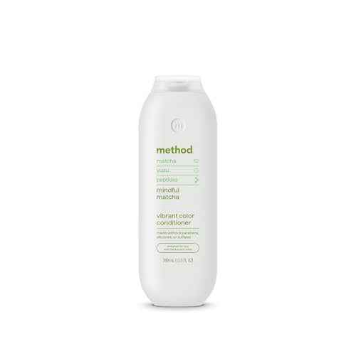 Method Color Protect Conditioner, Mindful Matcha – Safe for Color-Treated Hair, Protects from Environmental Stressors, with Strengthening Peptide – Paraben Free, Cruelty Free – 13.5 oz