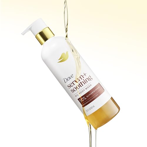 Dove Serum+Shower Oil Body Wash Soothing, 15.3 fl oz