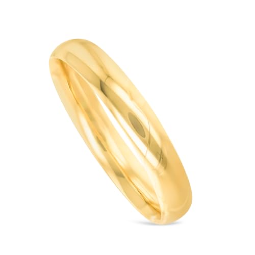 Floreo 14k Yellow Gold 10mm Polished Bangle Bracelet 7 Inch