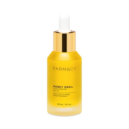 Farmacy Honey Grail Hydrating Face Oil - Nourishing Oil for Skin & Hair - Infused with Sea Buckthorn, Rosehip & Buckwheat Honey to Moisturize & Maintain a Healthy Skin Barrier (30ml)