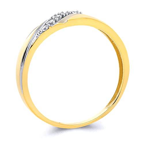 Mens 14k Yellow Gold Wedding Band - Size 8