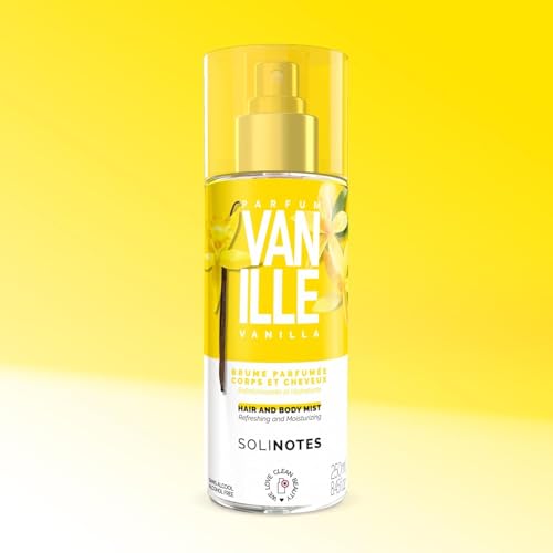Solinotes Vanilla Body & Hair Mist, Perfumed Fragrance Spray, 250ml