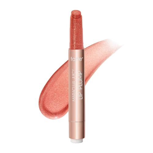 tarte maracuja juicy shimmer glass lip plump – Hydrating & Volumizing Lip Gloss Balm with Hyaluronic Acid & Vitamin E, Plumps & Moisturizes, Vegan & Cruelty-Free, full size, ruby