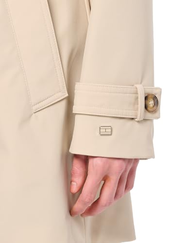 Tommy Hilfiger Women's Belted Trench Coat Chino X-Large