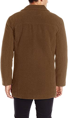 Cole Haan Signature Men's Wool Plush Car Coat, camel, X-Large