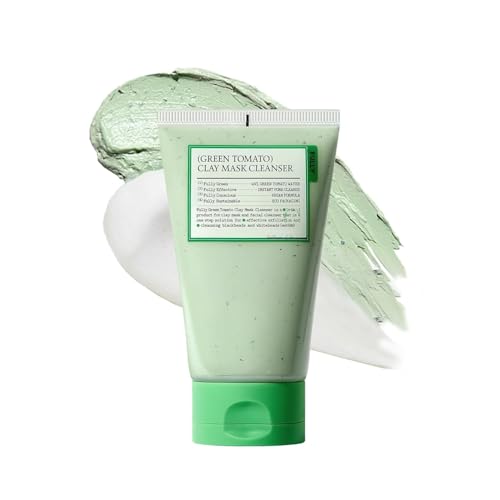 FULLY Green Tomato Pore Clay Mask Cleanser for Deep Cleansing, 4.05 fl oz