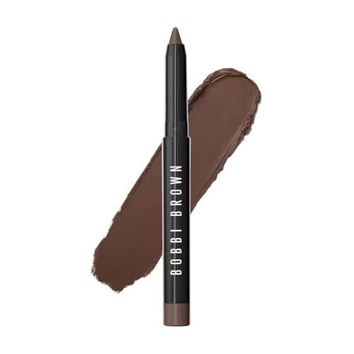Bobbi Brown Long-Wear Cream Liner Stick | 24-Hour Waterproof, Smudge-Proof Eyeliner with Fine Tip and Built-In Sharpener | Creamy Matte Finish for Smokey Eye Makeup, Rich Chocolate, 0.03 Ounce