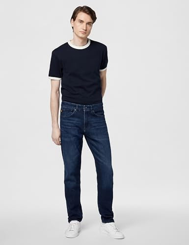 BOSS Maine Regular Fit Stretch Denim Jeans Indigo Blue