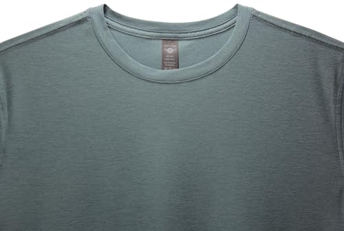 Lanky Llama (New) Aero Tee | Fit for Slim & Tall Slim Men | Lightweight Luxury Athleisure | Pale Ocean, X-Large (Semi-Tall)