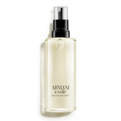 Armani Beauty - Code - Eau de Toilette Refill - Cologne for Men - Ambery Woody Fragrance - Citrus, Lavandin, Tonka Bean Notes - 5 Fl Oz