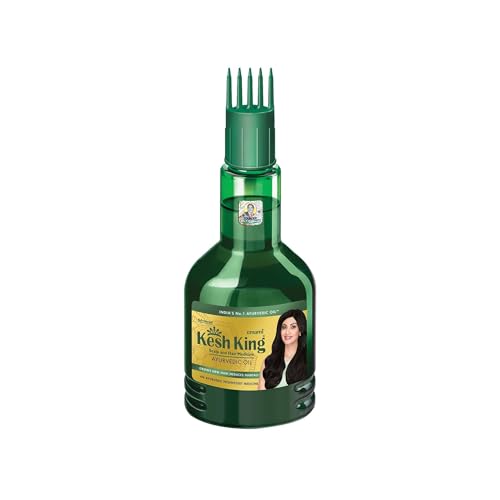 Kesh King Ayurvedic Hair Oil | Herbal Oil with Bhringraj & Amla | Enhance Hair Growth | Reduce Hairfall | Nourishes Scalp | Provides Long & Thick Hair | 10.14 Fl Oz/300ml